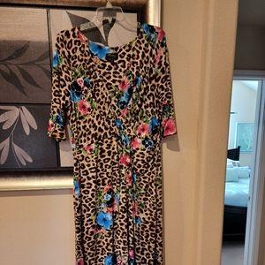 Vibrant Multi Color Maxi Dress Causal